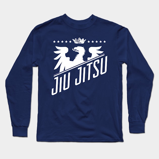 Eagle Jiu Jitsu Light Long Sleeve T-Shirt by ThreadsMonkey